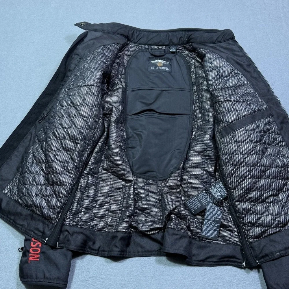 Harley Davidson Riding Jacket Womens M Mesh Lined Padded Utility USA Motorcycle